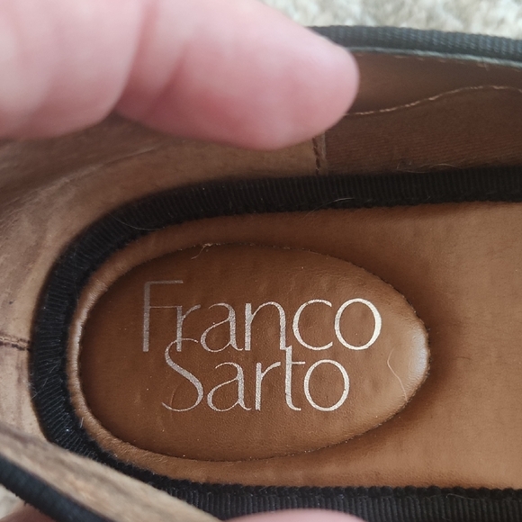 Franco Sarto Jeena Classic Black Suede Loafers, Size 9 - Picture 3 of 9